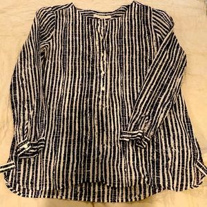 LOFT batik print, Light weight cotton blouse